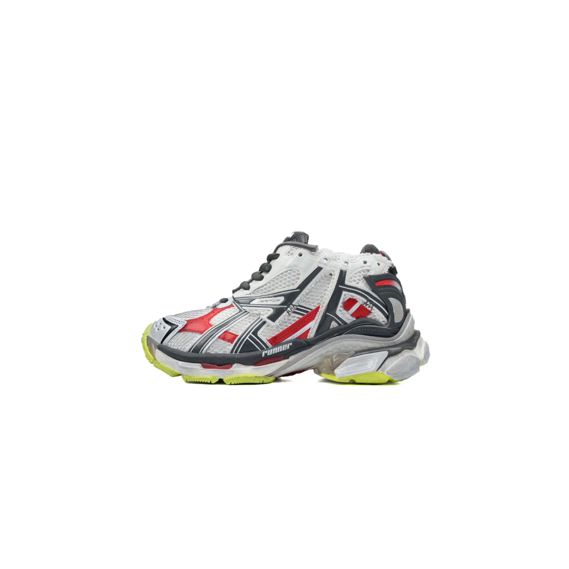 Ba*len*cia*ga runner black white red neon yellow 677402w3rb29167